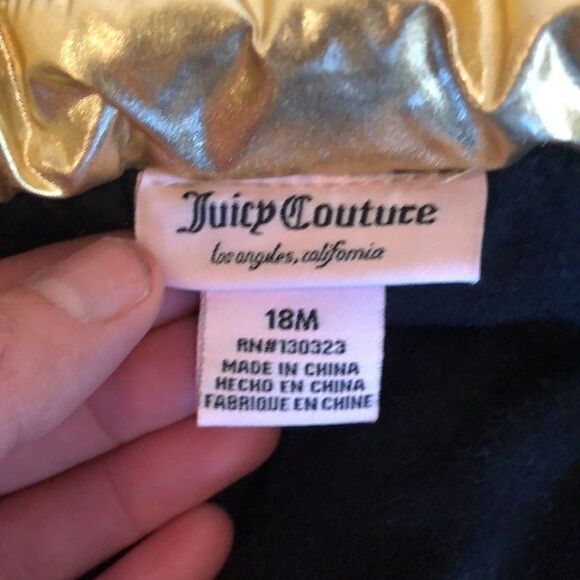 Juicy Couture shiny gold baby puffer vest - Picture 7 of 10